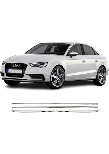 Audi A3 Uyumlu Yan Kapı Çıtası Hb/sedan 4 Parça Paslanmaz Krom 2012-2020 fiyatları