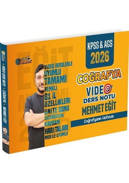 Eğit Akademi 2026 Meb Ags Kpss Mehmet Eğit Coğrafya Video Ders Notları