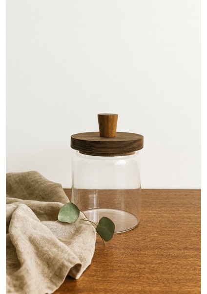 Akasya Vakum Kapaklı Cam Kavanoz (450 Ml)