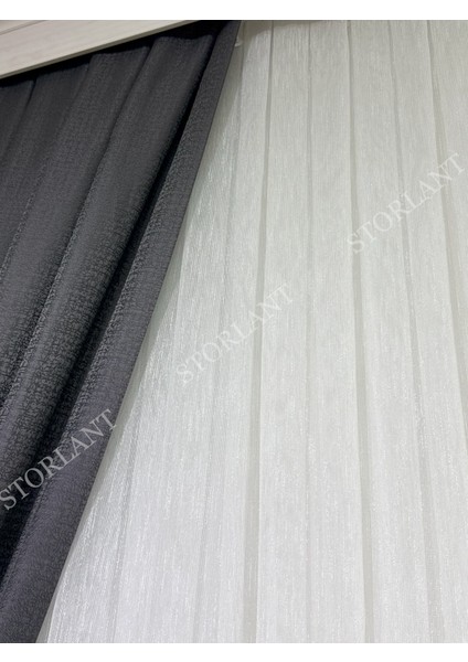 Şantuk Bambu Düz Tül Perde 1/3 Sık Pileli, Ütü Gerektirmez | En Çok Tercih Edilen Model