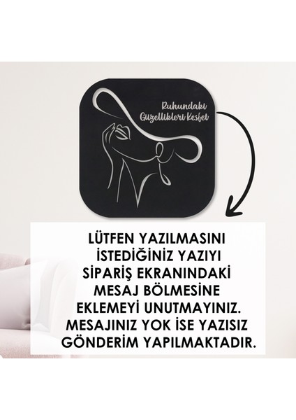 LED Işıklı Kişiselleştirilebilir Kadın Temalı Tablo Mila Dekoratif Gece Lambası fırsatları