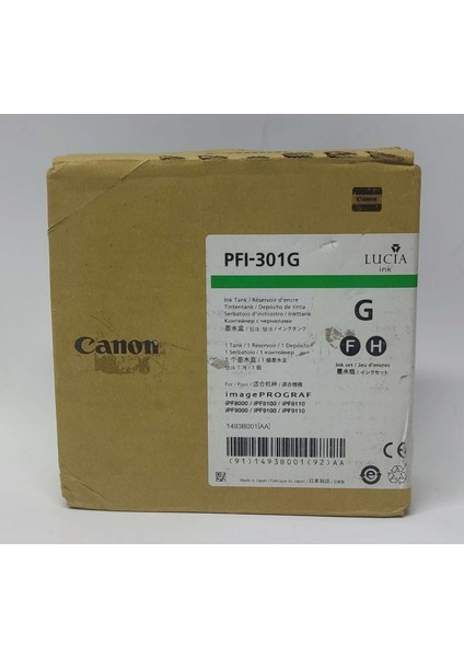 PFI-301G Green Kartuş 330ML modelleri