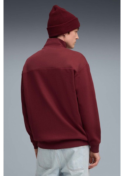 Class Pinnacle Track Bordo Erkek Fermuarlı Sweatshirt fırsatları