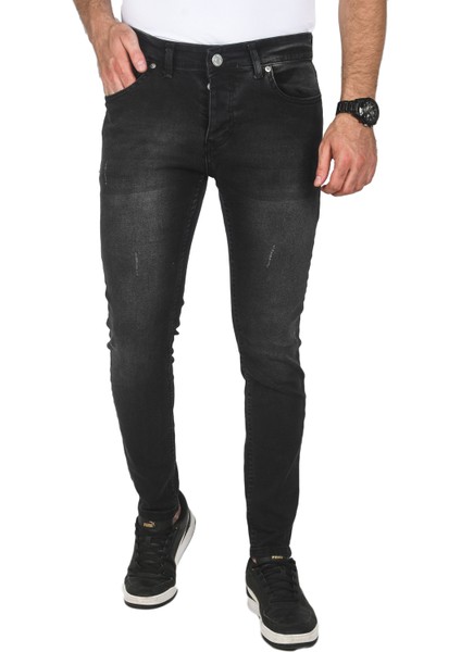 Jeans Skinny Fit Likralı Taşlanmış Kot Pantolon 2508184