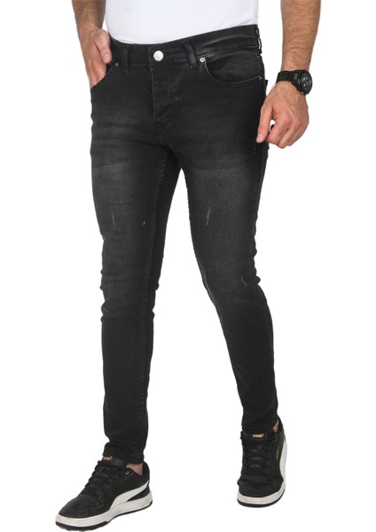 Jeans Skinny Fit Likralı Taşlanmış Kot Pantolon 2508184 fırsatları