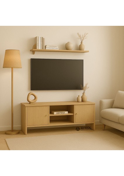 %100 Mdf Tv Sehpası – Premium Seri, 150 Cm, Cnc Kesim, Modern Tasarım