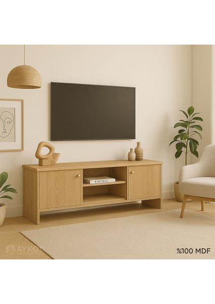 %100 Mdf Tv Sehpası – Premium Seri, 150 Cm, Cnc Kesim, Modern Tasarım modelleri