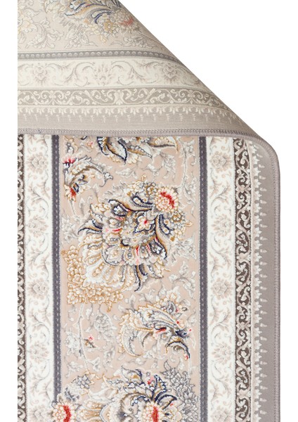 Persian Per 02 L.grey Klasik Desenlere Sahip Yüksek Dokuma Sıklığı ile Üretilen 120 Tarak Ipek Halı