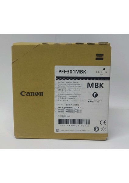 PFI-301MBK Mat Siyah Kartuş 330ML modelleri