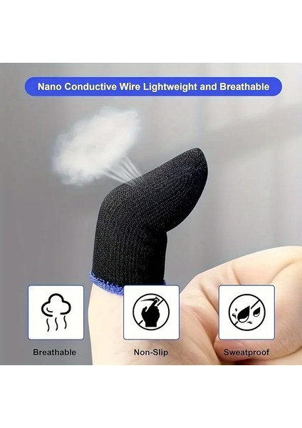 Oyun Eldiveni Fiber Oyuncu Eldiveni Parmak Ucu Parmaklık Pubg (5 Çift (10 Adet)) fiyatları