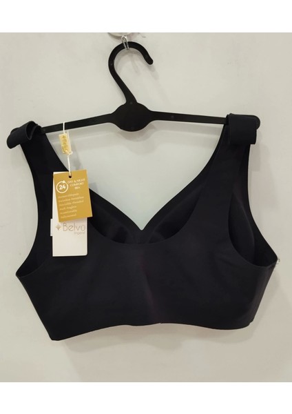 Kadın Lazer Kesim Çıkarılabilir Pedli Siyah Sütyen -1231 fiyatları