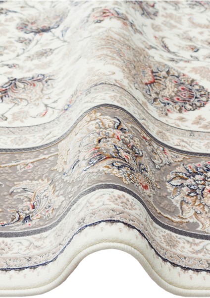 Persian Per 02 Cream Klasik Desenlere Sahip Yüksek Dokuma Sıklığı ile Üretilen 120 Tarak Ipek Halı
