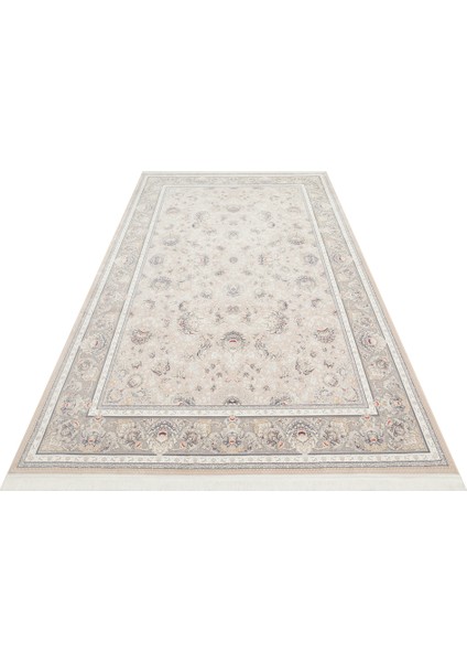 Persian Per 02 Beige Klasik Desenlere Sahip Yüksek Dokuma Sıklığı ile Üretilen 120 Tarak Ipek Halı