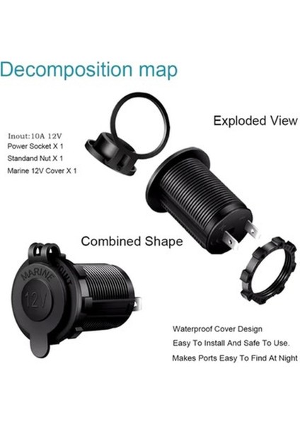 Pano Tip Çakmak Soketi - 10 Adet fırsatları