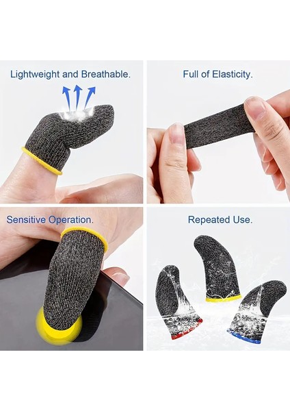 Oyun Eldiveni Fiber Oyuncu Eldiveni Parmak Ucu Parmaklık Pubg (5 Çift (10 Adet)) fırsatları