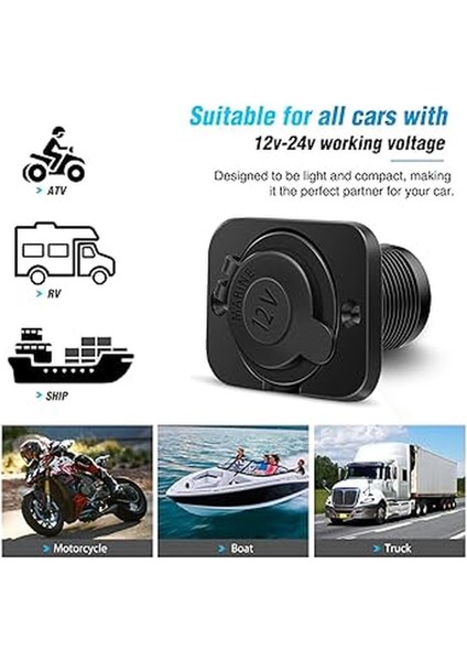 Pano Tip Çakmak Soketi Kulaklı - 10 Adet fırsatları