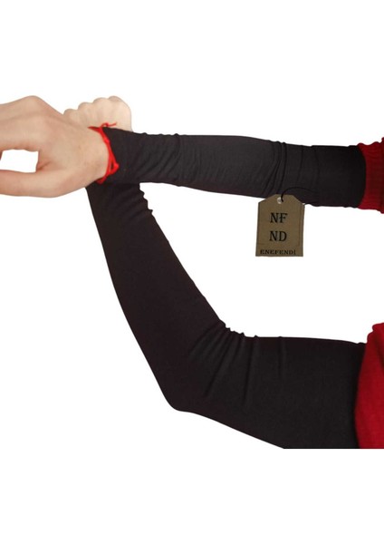 Kolluk Siyah 1 Çift Penye Kumaş Kaliteli Esnek Namaz Kolluğu Tesettür fırsatları