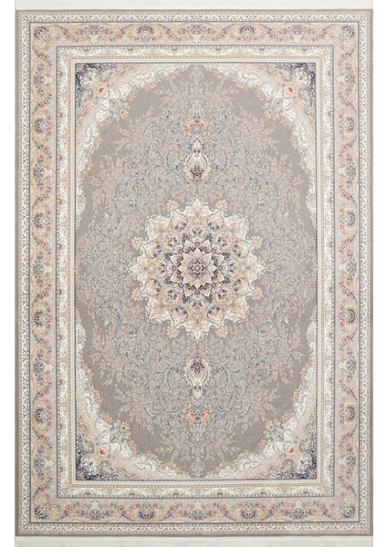 Persian Per 01 L.grey Klasik Desenlere Sahip Yüksek Dokuma Sıklığı ile Üretilen 120 Tarak Ipek Halı