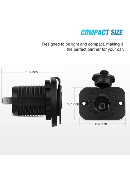 Pano Tip Çakmak Soketi Kulaklı -3 Adet fırsatları