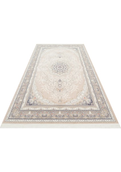 Persian Per 01 Beige Klasik Desenlere Sahip Yüksek Dokuma Sıklığı ile Üretilen 120 Tarak Ipek Halı modelleri