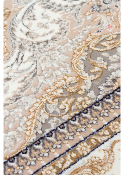 Persian Per 01 Beige Klasik Desenlere Sahip Yüksek Dokuma Sıklığı ile Üretilen 120 Tarak Ipek Halı indirimleri