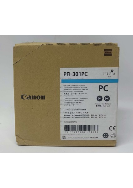 PFI-301PC Photo Cyan Kartuş 330ML modelleri