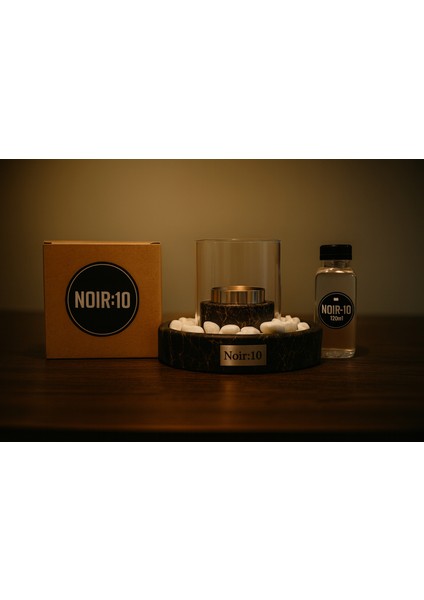 Mermer Desenli Camlı Masa Üstü Şömine – Beyaz Taşlı & Biyoetanol Yakıtlı fiyatları