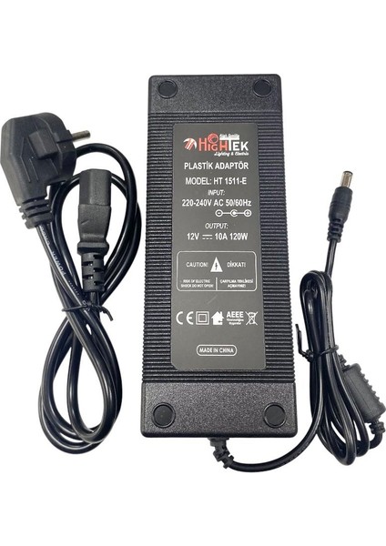 HT-1511E 12VOLT 10AMPER Adaptör 5.5x2.5mm Jak Fişli