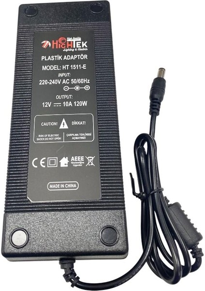 HT-1511E 12VOLT 10AMPER Adaptör 5.5x2.5mm Jak Fişli fırsatları