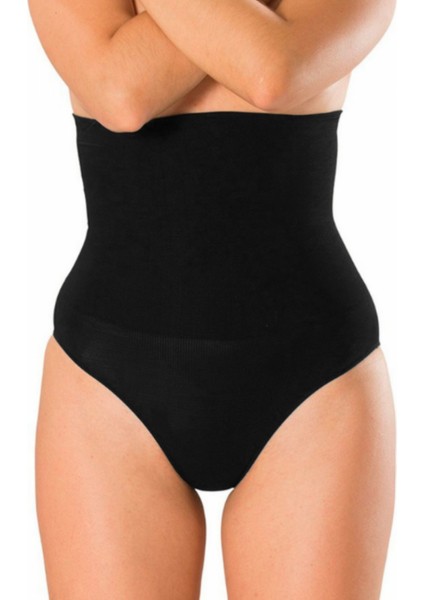 Göbek Alt Karın Bel Basen Şekillendirici Toparlayıcı Kadın Yüksel Bel Silikonlu Slip Korse