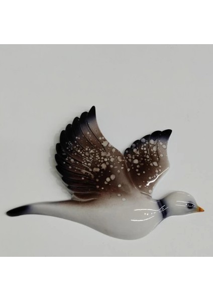 Dekoratif Kahverengi Renk Üç Martı Seramik Duvar Süsü modelleri