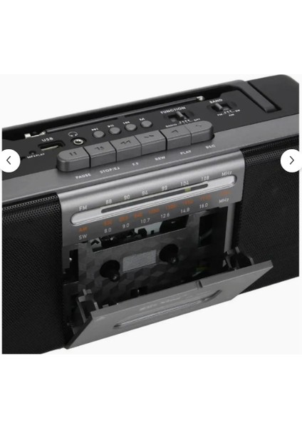 Müzik Seti Fm Radyo USB Mp3 Player Kablosuz Hoparlör Bluetooth Retro Teyp Kaset Çalar fiyatları