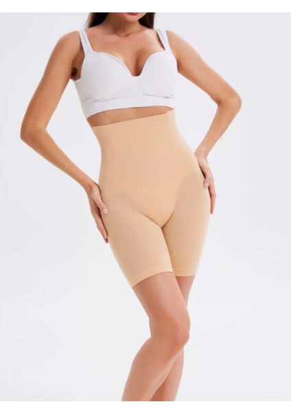 Dikişsiz Toparlayıcı Lazer Kesim Spor Korse Iz Yapmaz Kısa Şort Yüksel Bel Ten indirimleri