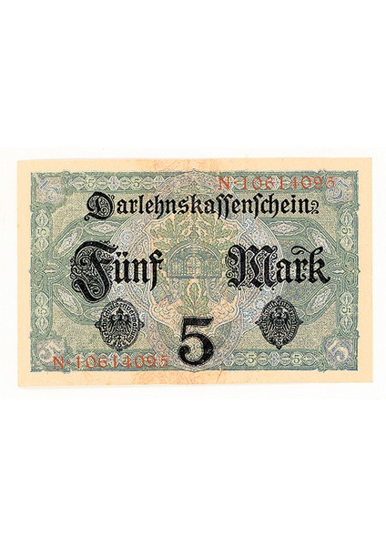 1917 Almanya 5 Mark Çil Banknot fiyatları