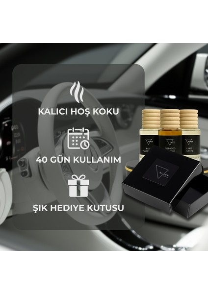 - Lüks Araç Parfümü – 3’lü Set – 40 gün kalıcı Asma kokular modelleri