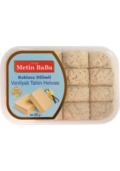 Baklava Dilimli Vanilyalı Tahin Helvası 450 gr