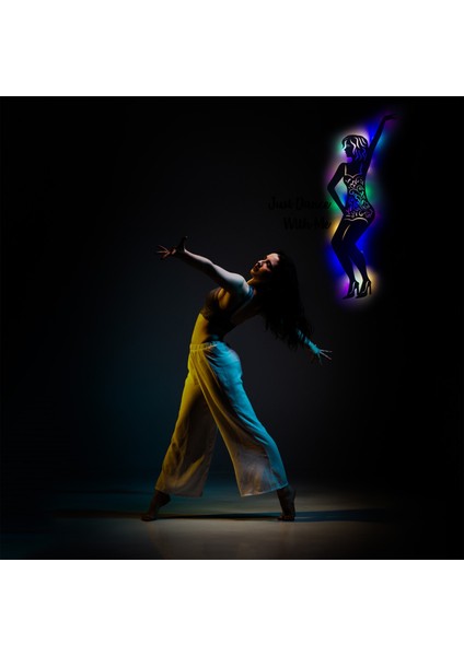 LED Işıklı Dans Temalı Tablo Aidan Dekoratif Gece Lambası fırsatları