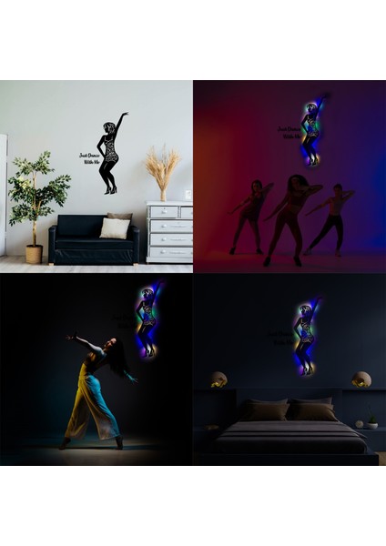 LED Işıklı Dans Temalı Tablo Aidan Dekoratif Gece Lambası