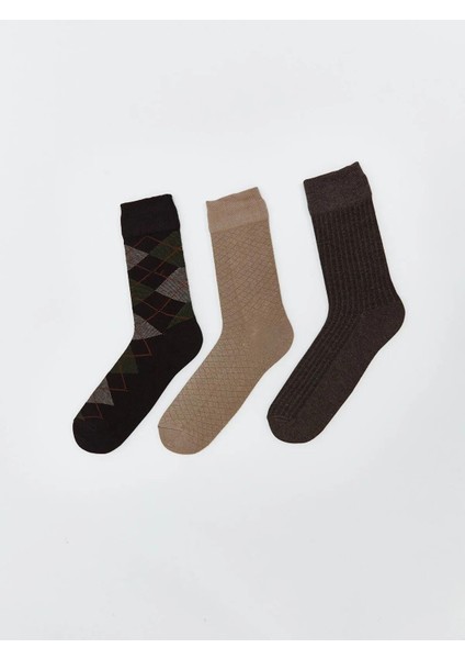 Lcw Desenli Erkek Soket Çorap 3'lü (W5)
