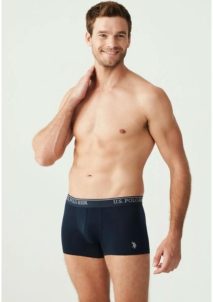 Erkek Lacivert-Gri Melanj - Indigo 3'lü Boxer fiyatları