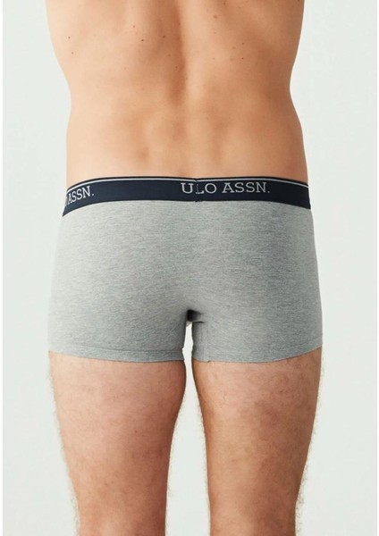 Erkek Lacivert-Gri Melanj - Indigo 3'lü Boxer