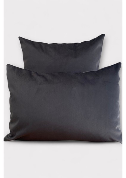 Antrasit Gri Kadife Babyface Kırlent Kılıfı fiyatları