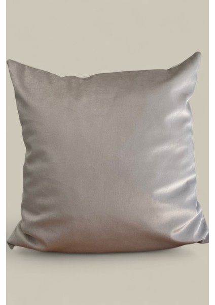 Bej Kadife Babyface Kırlent Kılıfı