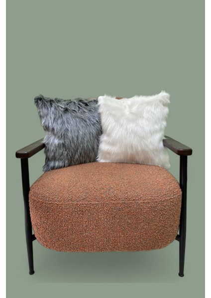 Peluş Kırlent Kılıfı - Beyaz fiyatları