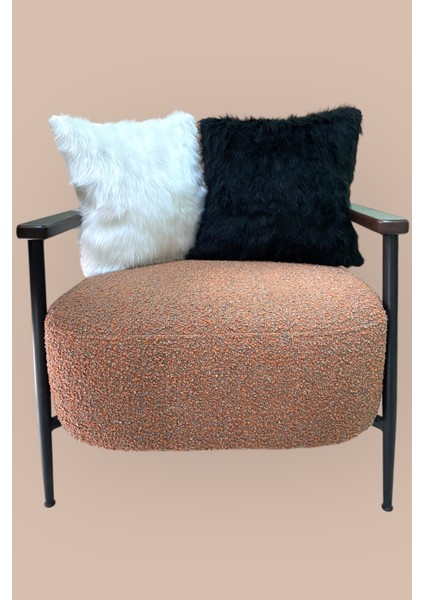 Peluş Kırlent Kılıfı - Beyaz fırsatları