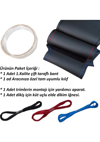 Megane 4 Araca Özel Direksiyon Kılıfı NOKTA DÜZ KREM İP fırsatları