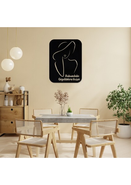 LED Işıklı Kişiselleştirilebilir Kadın Temalı Tablo Fragile Dekoratif Gece Lambası