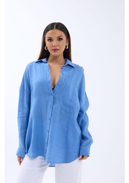 Runiquehome 7399 Gömlek-Mavi