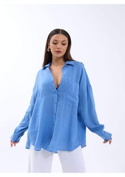 Runiquehome 7399 Gömlek-Mavi
