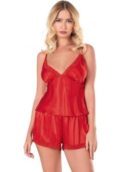Ince Askılı Saten Kadın Şortlu Pijama Takım fiyatları